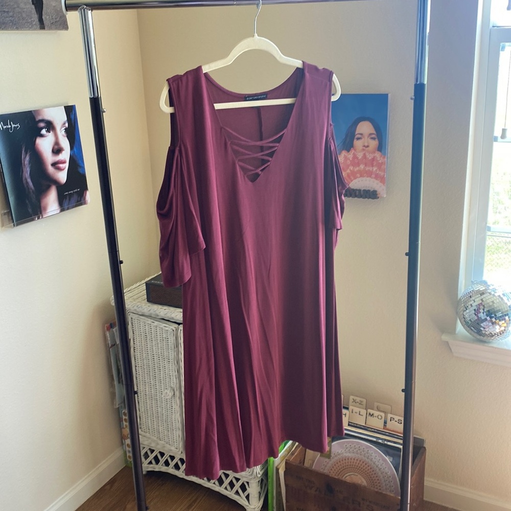 Tshirt material dress.